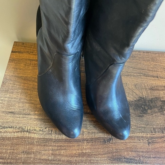 Coach Leather and Suede Tall Boot Size 7 Black - Picture 2 of 11